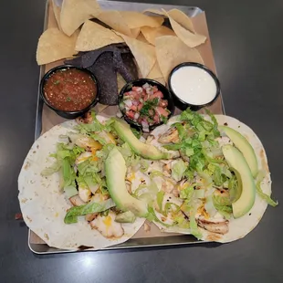 Taco Duo - fresh and delicious!  great salsa