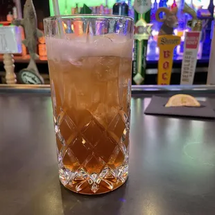 This is not what a proper Long Island iced tea looks like and it tasted like sour tea from a gas station.