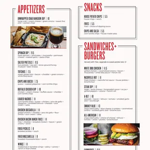 Andy B&apos;s Menu Front (Updated January 2021)