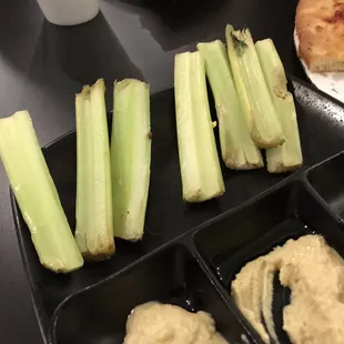 Awful hummus platter. Amazing celery!