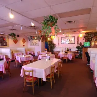 the inside of the restaurant