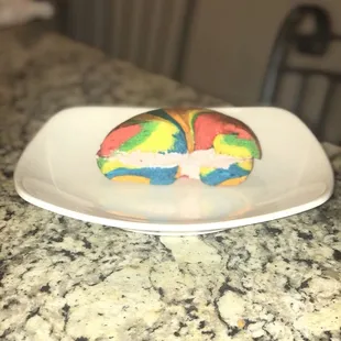 Rainbow Bagels for the win!