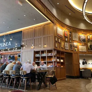 people sitting at tables