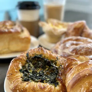 a variety of pastries