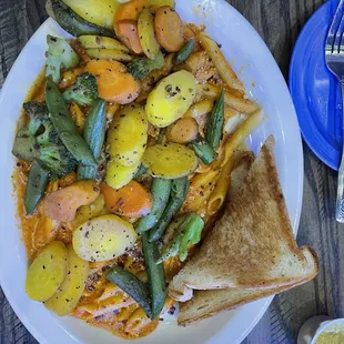 Cajun Pasta with Grilled Veggies