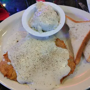 Chicken Fried Steak. I added the black pepper.