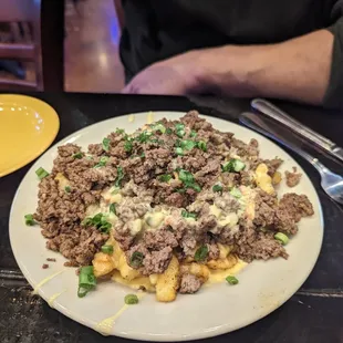 Crazy Fries with ground beef.