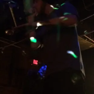 Stu Brootal(in picture) and Elijah Heaps brings most crowds at Andy's they're amazing and some good people. #gitmo