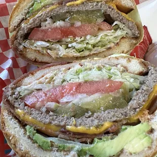 Bacon Avocado Cheese Burger