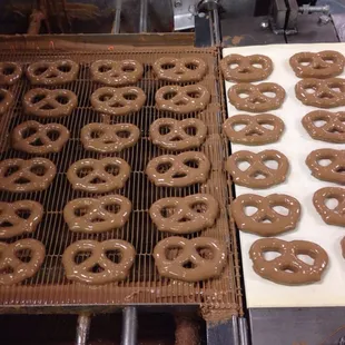 Chocolate covered pretzels