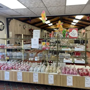 a display of candies