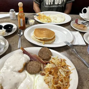 pancakes, food