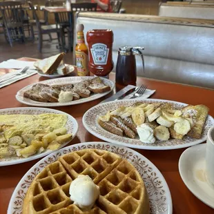 food, waffles