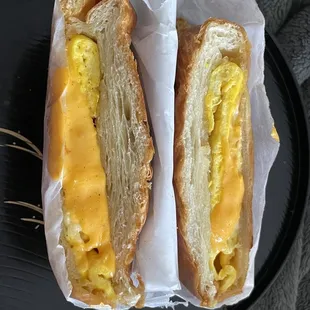 Egg and cheese croissant