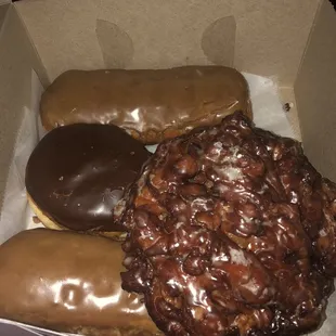 Filled Bar Custard Filled and apple fritter