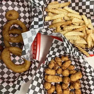 a variety of food items