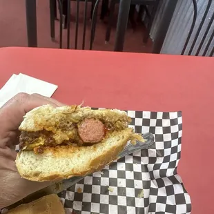 Hamburger hotdog combo