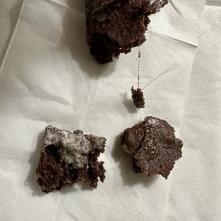 Hair baked into brownie