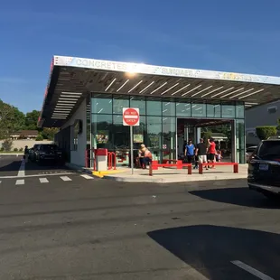 the outside of the store