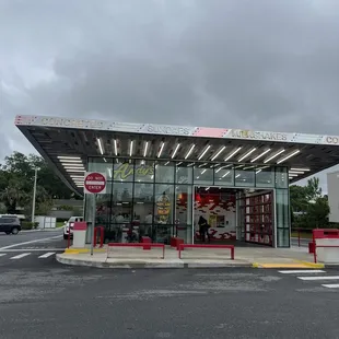 Outside it's just too cute.