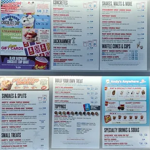 Drive thru menu