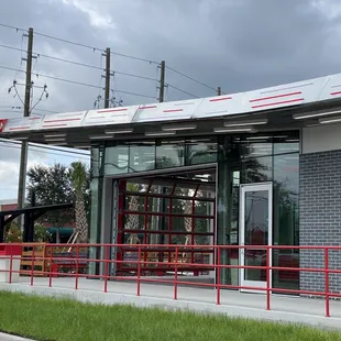 the outside of the building