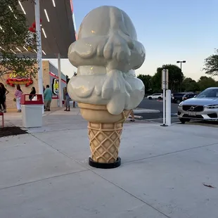 an ice cream cone