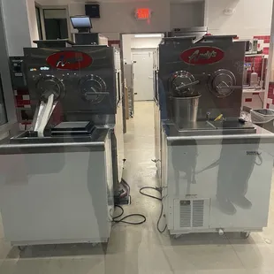 Vanilla and Chocolate custard being made