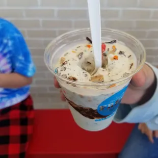 Concrete with M&amp;M&apos;s &amp; Cookie Dough