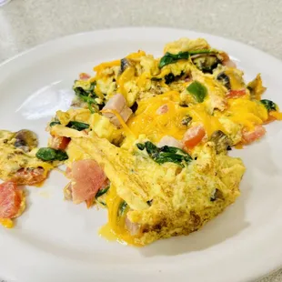 an omelet on a plate