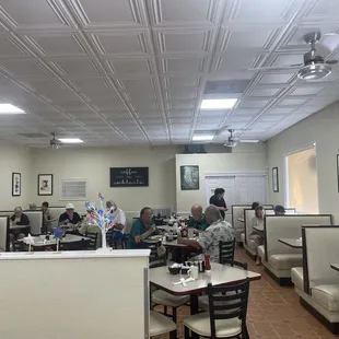 Inside dining room