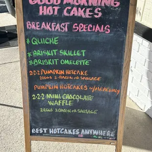 Breakfast specials
