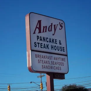 the sign