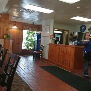 This is the front desk area.