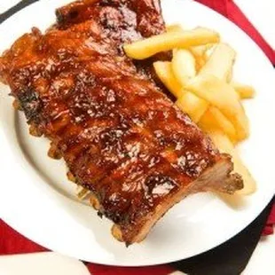 ribs and french fries