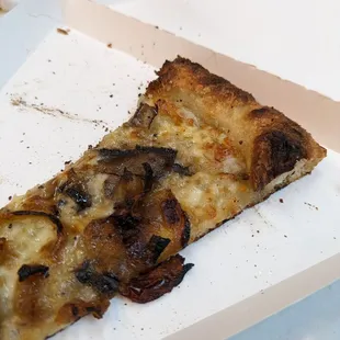 Half of a mushroom and onion, couldn't get a photo before digging in