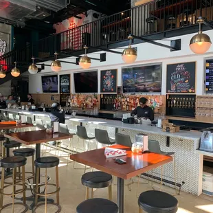 The bar and dining area.