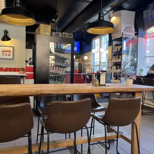 the dining area
