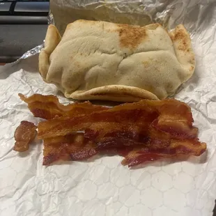 bacon and a burrito