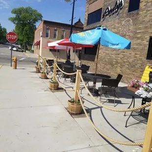 Our outside patio is perfect for an ice cold beer on a hot day!