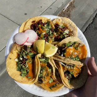 6 tacos, $1 each during happy hour! (4-7pm)