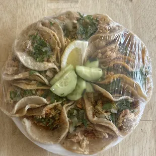 10 pollo tacos