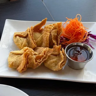 Delicious crab Rangoon!