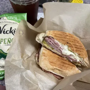 I recommend all their food!!  This is the Cuban Panini and it's amazing!!