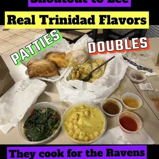 Caribbean Food is well represented ! And the menu is excellent for a Caribbean Feast !!