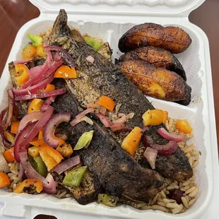 Whiting Fish Jerk combo