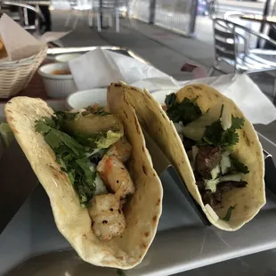 Steak Taco Shrimp Taco