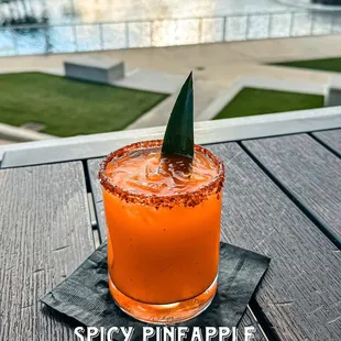 Spicy pineapple margarita