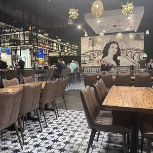 Inside dining and bar