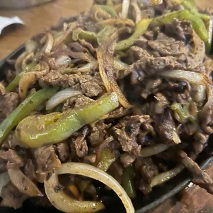 Steak fajitas